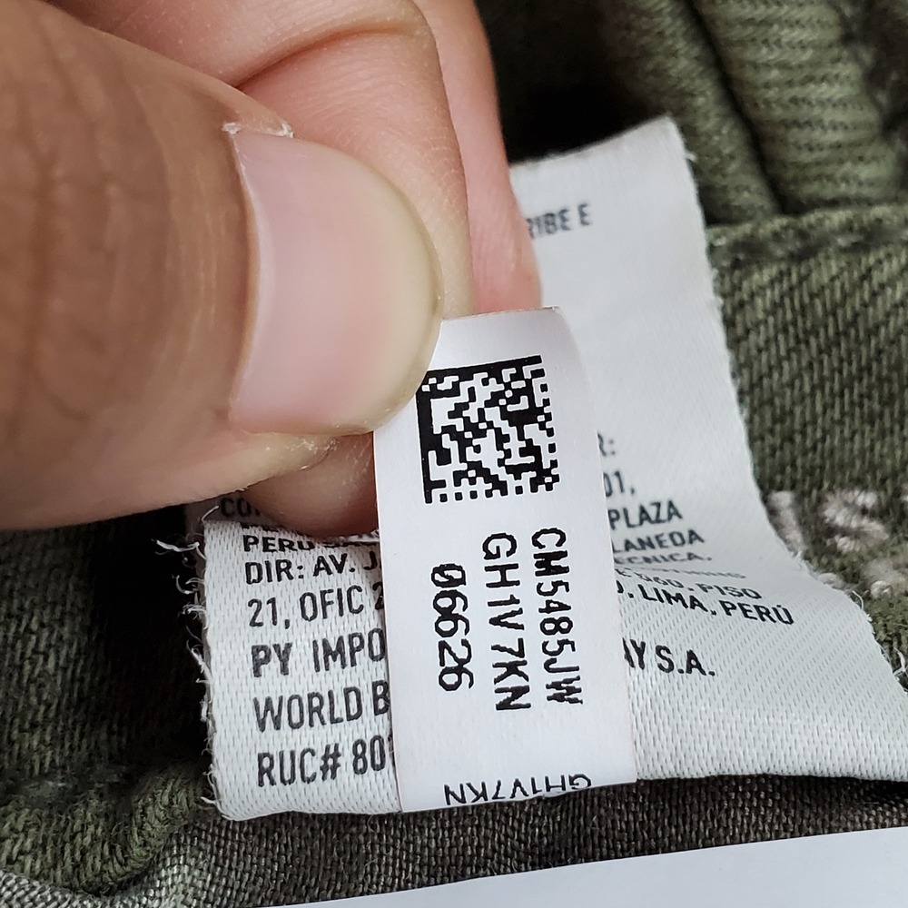 American Eagle Outfitters Women Pants 12 Green Cargo Wide-Leg High Rise Baggy - Picture 6 of 15